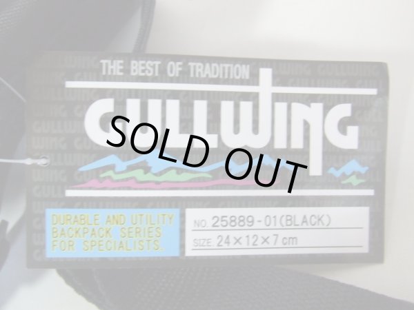 画像12: ガルウィングの軽量小ぶりウエストバッグ/ブラック (12)