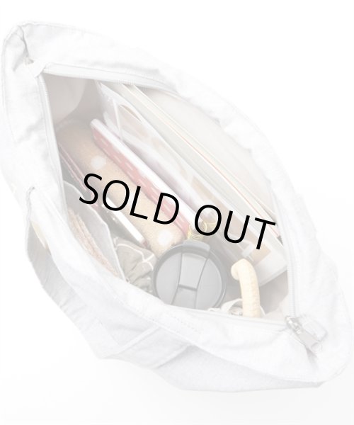 画像5: (訳あり）かわいいシャムねこ刺繍トートバッグ／生成り (5)