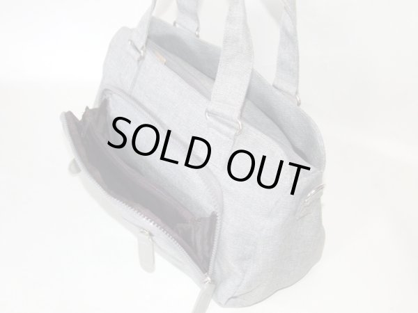 画像6: (訳あり）３室式シークレットポケット仕様レディース斜め掛け2wayショルダーバッグ／グレー (6)