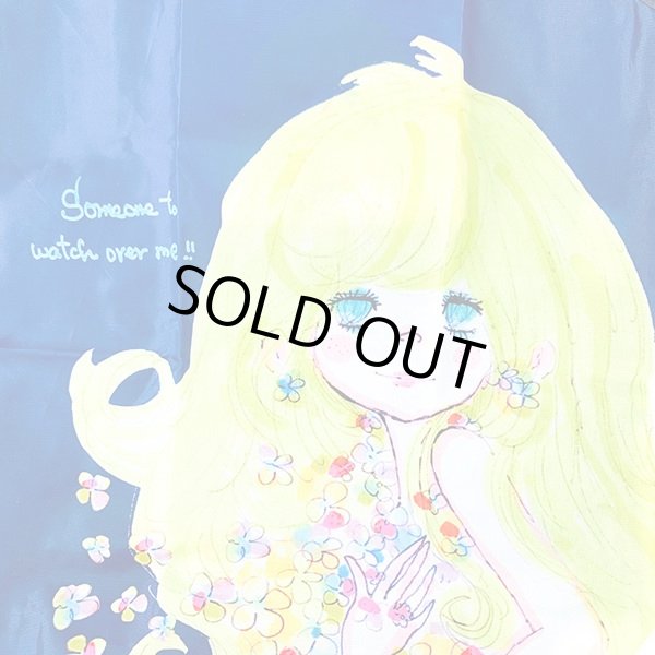 画像3: 水森亜土おしゃれでかわいいエコバッグ（レジ袋タイプ）サムワン/ネイビー (3)