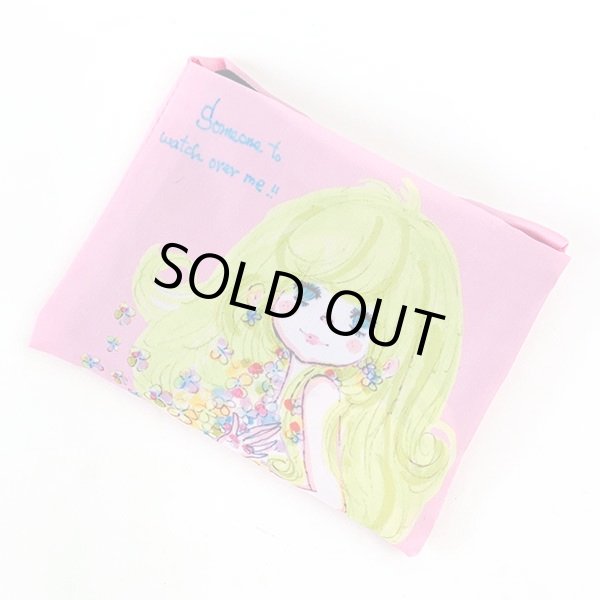 画像6: 水森亜土おしゃれでかわいいエコバッグ（レジ袋タイプ）サムワン/ネイビー (6)