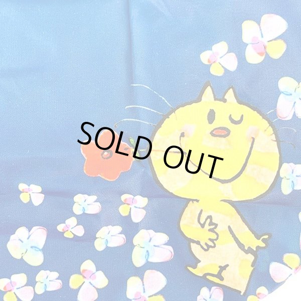 画像4: 水森亜土おしゃれでかわいいエコバッグ（レジ袋タイプ）サムワン/ネイビー (4)