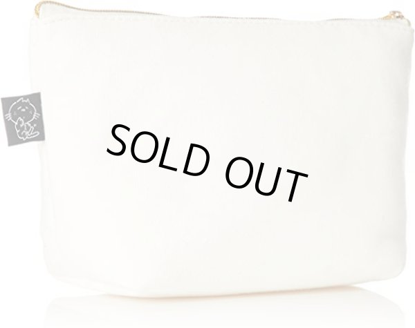 画像3: 水森亜土カラフルでかわいいスウェットポーチ舟形(ハート)／アイボリー (3)