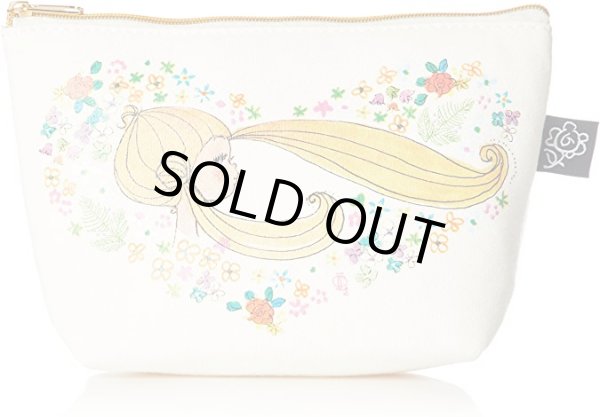 画像2: 水森亜土カラフルでかわいいスウェットポーチ舟形(ハート)／アイボリー (2)