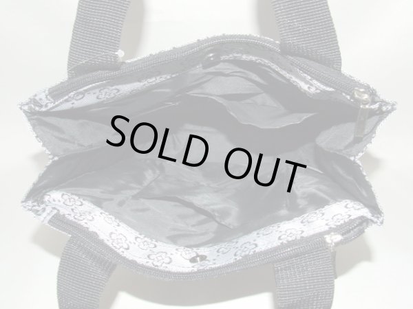 画像8: ＜訳あり＞３室式ジャガード織トートバッグＡ４/グレー (8)