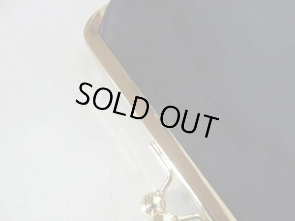 画像18: (訳あり）クラッチバッグ・がま口財布としても使えるお財布ショルダー4wayバッグ／ブラック (18)