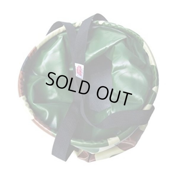 画像2: （訳あり）防水素材でできた バケツ型バッグ LIBERTAS カモフラージュ柄  (2)