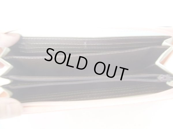 画像10: （訳あり）エナメルリボンモチーフのかわいいラウンド長財布/サーモンピンク (10)