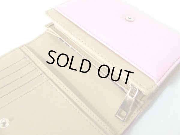 画像7: ＜訳あり＞＜値下げ＞PINKY ♡SWEET合成皮革二つ折り財布／ピンク (7)