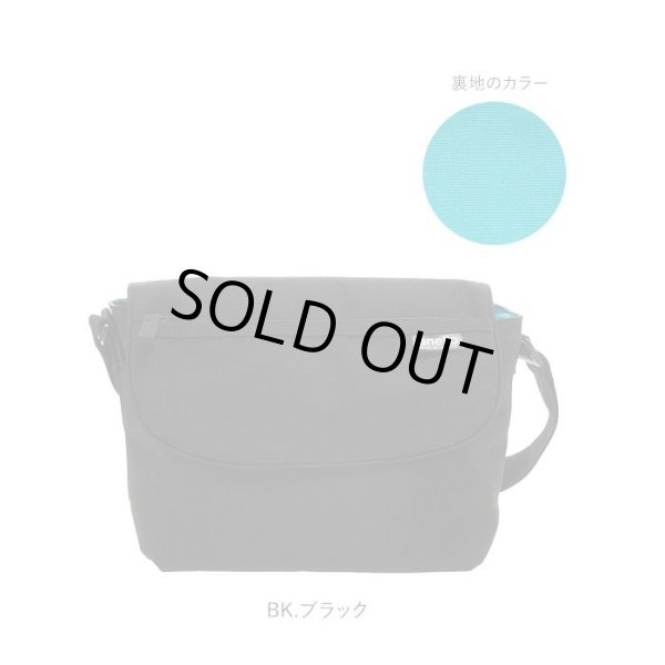 画像1: 人気のアネロ グランデ軽量撥水杢ポリメッセンジャーバッグS/ブラック (1)