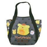 ポムポムプリン☆プリントサンリオ大容量バルーントートバッグ/グレー