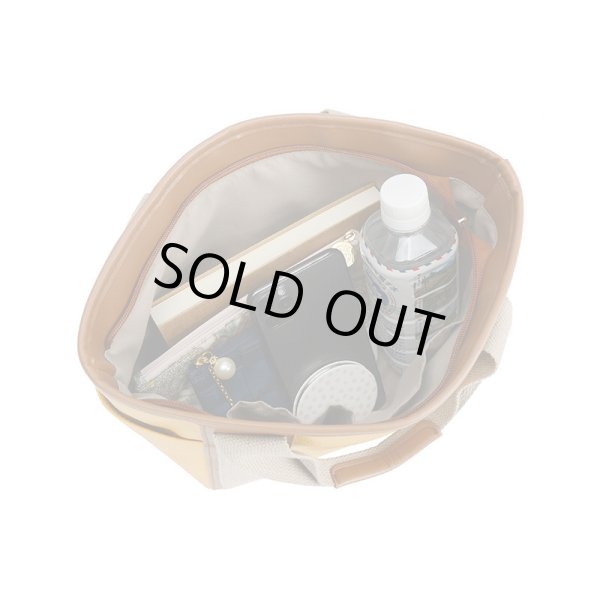 画像4: カラフルな配色のハンドバッグ【カラット】/ネイビー (4)