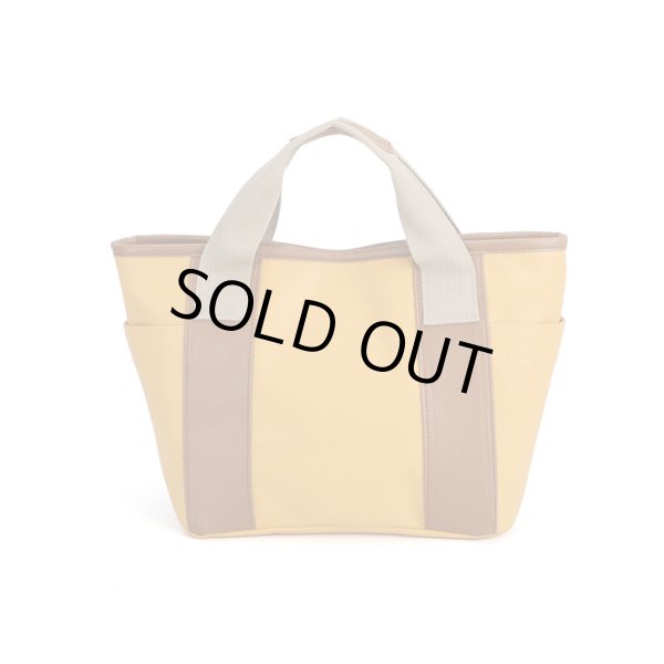 画像2: カラフルな配色のハンドバッグ【カラット】/ネイビー (2)