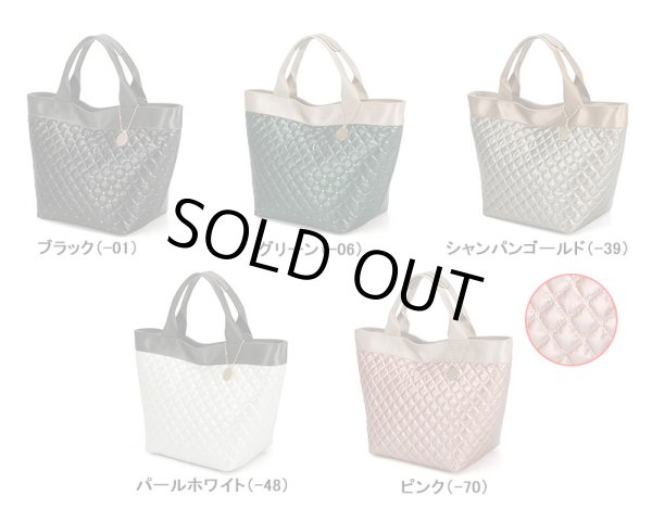 画像6: 上品で軽量スパンコールキルティング手提げバッグ【プルシエ】/シャンパンゴールド (6)