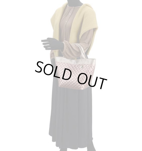 画像5: 上品で軽量スパンコールキルティング手提げバッグ【プルシエ】/シャンパンゴールド (5)