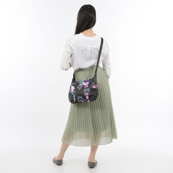 画像9: サボイ(SAVOY)目を引く色鮮やかな花柄とモノグラムをプリントしたショルダーバッグ (9)