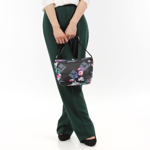 画像7: サボイ(SAVOY)目を引く色鮮やかな花柄とモノグラムをプリントした小さめ軽量ショルダーバッグ (7)