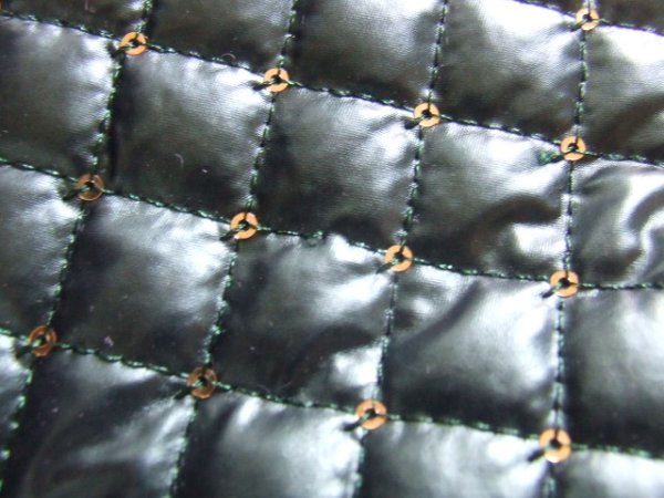 画像9: (訳あり）上品で軽量スパンコールキルティング手提げバッグ【プルシエ】/グリーン (9)