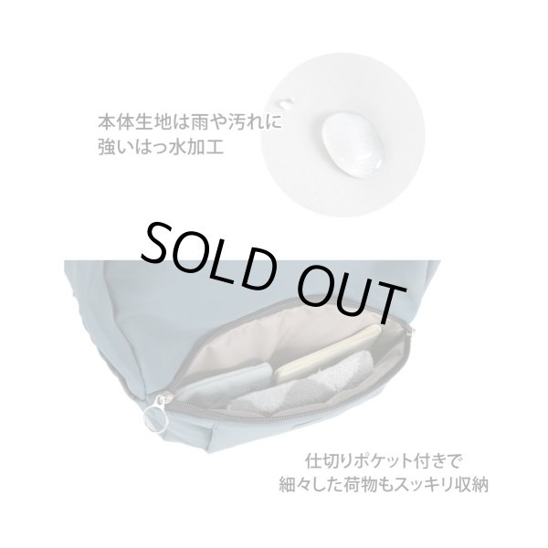 画像4: はっ水機能付き軽量１０ポケットレディース多機能リュック  （４色有） (4)