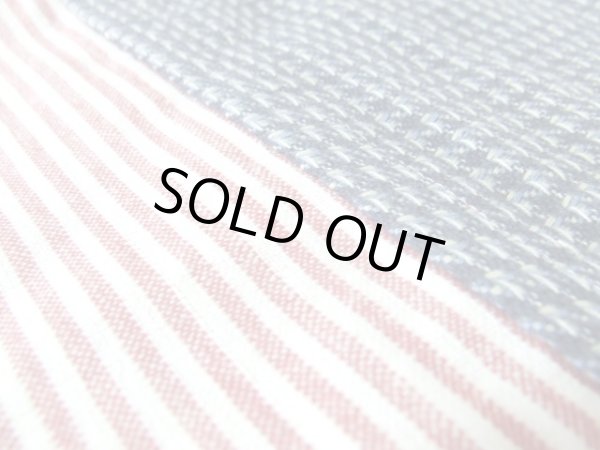 画像2: (訳あり）インド綿ストライプトートバッグ/Ｃ (2)