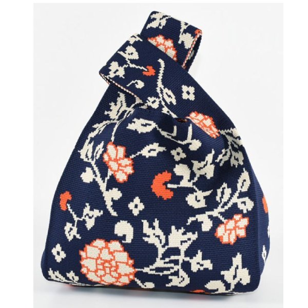 画像9: ＜値下げ＞人気おしゃれでかわいいカジュアル 軽量小さめニットバッグ（６柄有） (9)