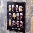 画像3: アンティークメタルエンボスプレート　S [TYPE OF BEER]＜ビール＞ (3)