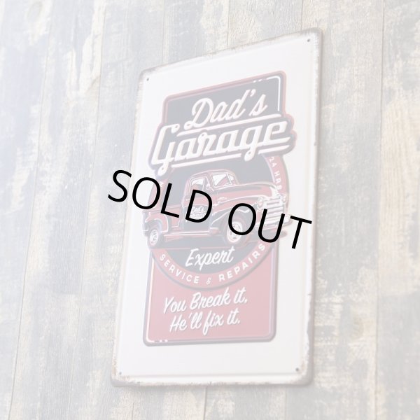 画像3: アンティークメタルエンボスプレート　S  [DAD'S GARAGE] (3)