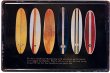 画像1: アンティークメタルエンボスプレート　S  [surfboards]＜アメリカン雑貨＞＜マリン＞ (1)