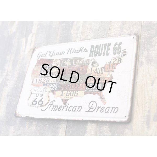 画像3: アンティークメタルエンボスプレート　S  [66 AMERICAN DREAM] (3)