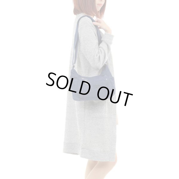 画像7: サボイSAVOY前ポケット２つ付きしっかり感のあるデニム地ショルダーバッグ (7)