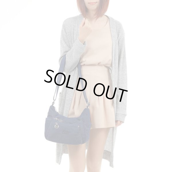 画像5: サボイSAVOY前ポケット２つ付きしっかり感のあるデニム地ショルダーバッグ (5)