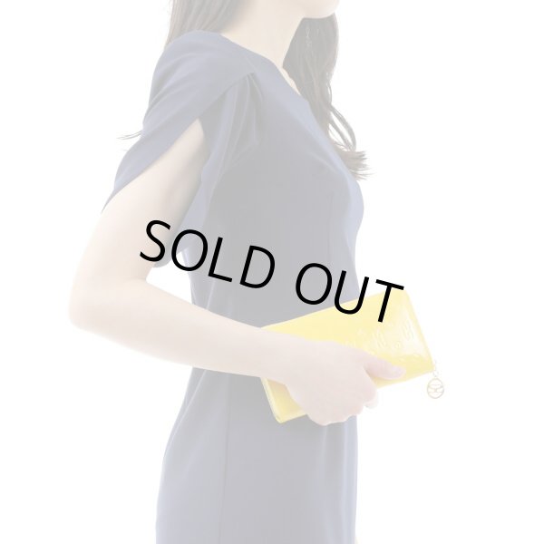 画像5: サボイ(SAVOY)エナメルにミニモノグラム柄を型押した長財布レディース/イエローブラウン (5)