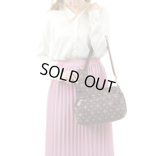 画像5: サボイ(SAVOY)フラワーモノグラム柄長財布レディース/ブラウンイエロー (5)