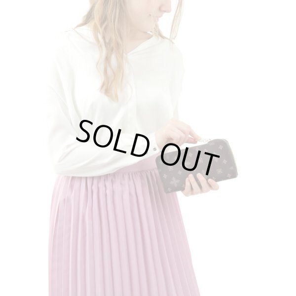 画像9: サボイ(SAVOY)フラワーモノグラム柄長財布レディース/ブラウンイエロー (9)