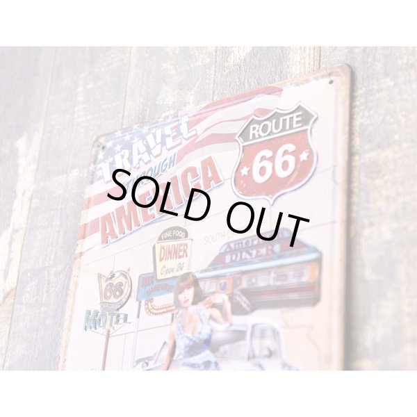 画像4: アンティークメタルエンボスプレート　S  [TRAVEL AMERICA] (4)