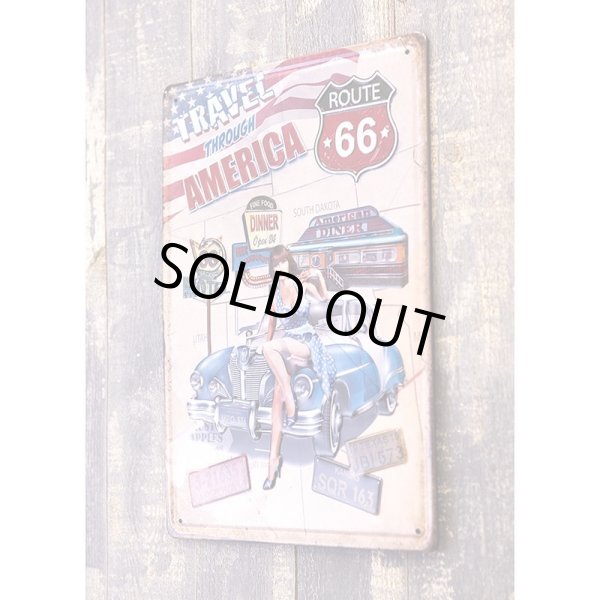 画像3: アンティークメタルエンボスプレート　S  [TRAVEL AMERICA] (3)