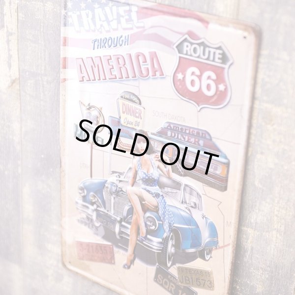 画像5: アンティークメタルエンボスプレート　S  [TRAVEL AMERICA] (5)