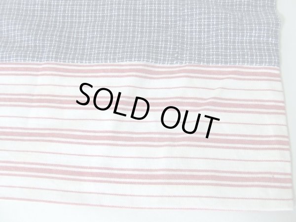 画像5: （訳あり）インド綿ストライプトートバッグ/D (5)