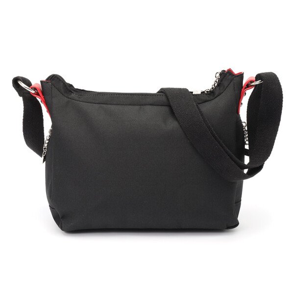 画像3: サボイ(SAVOY)シンプルなベーシックカラーナイロン素材ショルダーバッグ (3)