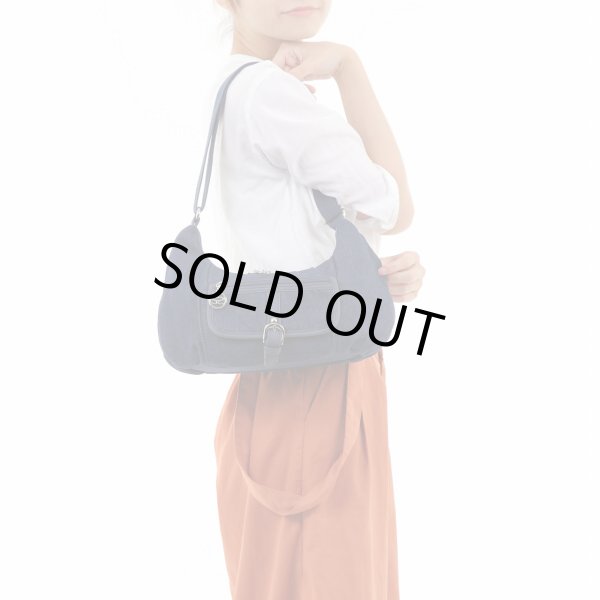 画像7: サボイSAVOY前ポケット付きデニム地ショルダーバッグ (7)