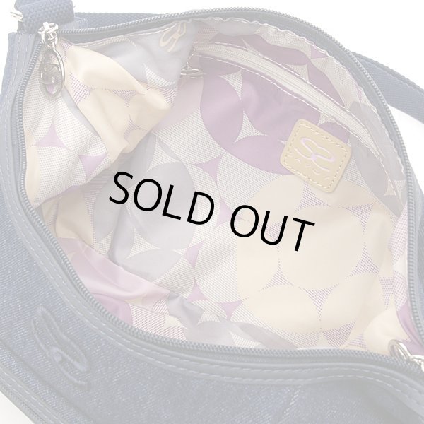 画像3: サボイSAVOY前ポケット付きデニム地ショルダーバッグ (3)