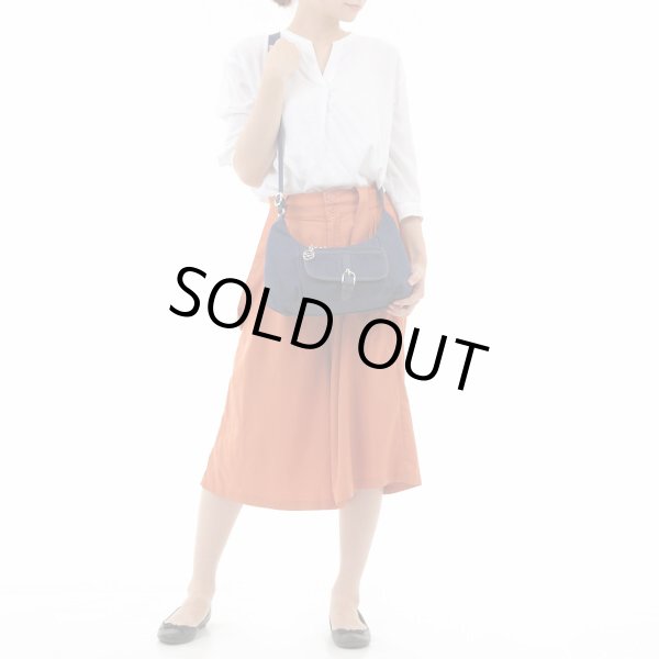 画像8: サボイSAVOY前ポケット付きデニム地ショルダーバッグ (8)