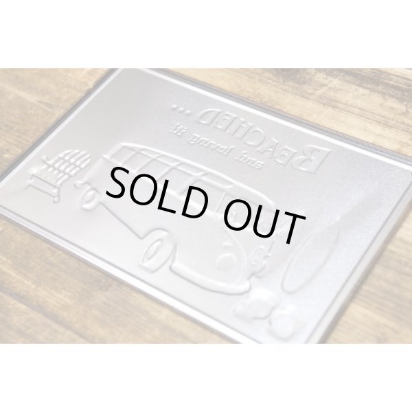 画像4: アンティークメタルエンボスプレート　S[beached]＜アメリカン雑貨＞  (4)