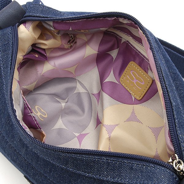 画像3: サボイSAVOYシンプルデザインデニム地ショルダーバッグ (3)