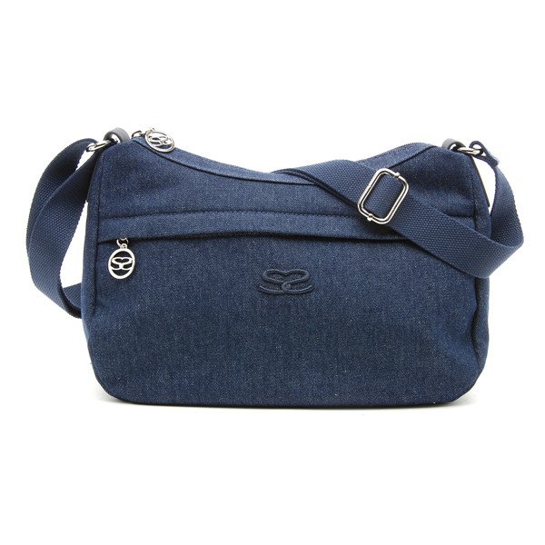 画像2: サボイSAVOYシンプルデザインデニム地ショルダーバッグ (2)
