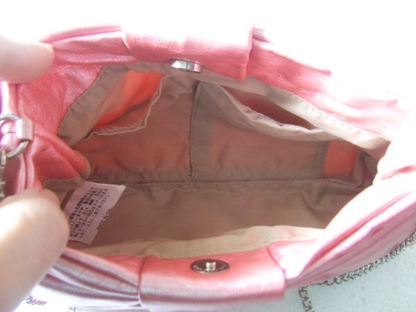 画像6: 【訳ありセール品】【値下げ】メタリック合皮ポシェット/ピンク (6)