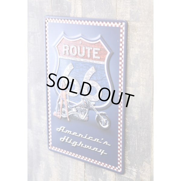 画像3: アンティークメタルエンボスプレート　S  [AMERICA'S HIGHWAY] (3)