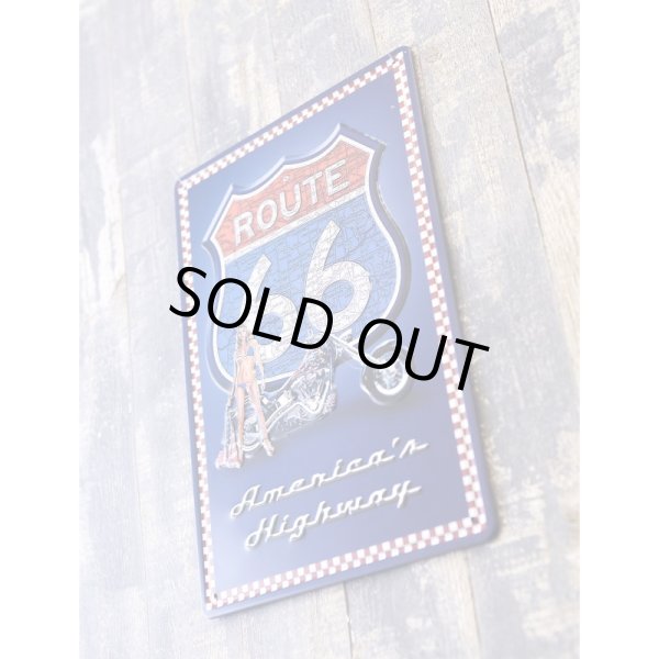 画像4: アンティークメタルエンボスプレート　S  [AMERICA'S HIGHWAY] (4)