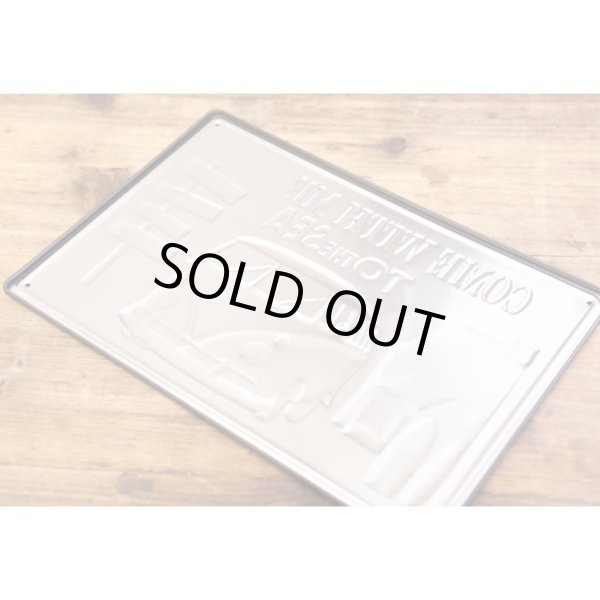 画像5: アンティークメタルエンボスプレート　S  [TO THE SEA] (5)