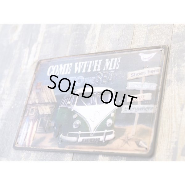 画像3: アンティークメタルエンボスプレート　S  [TO THE SEA] (3)